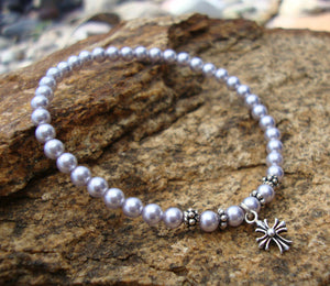 Orthodox Christian Jewelry  Lavender Orthodox Prayer Bracelet Panagia's Pearls Lavender Prayer Bracelet
