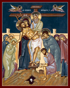 Orthodox Icons Jesus Christ Taking Down from the Cross 