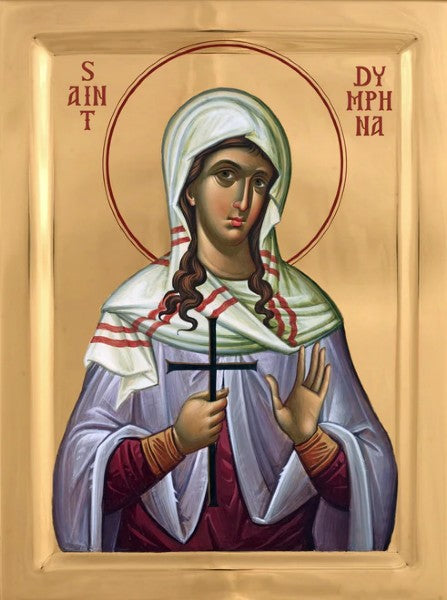 Orthodox Icon Saint Dymphna - Saint Daphne