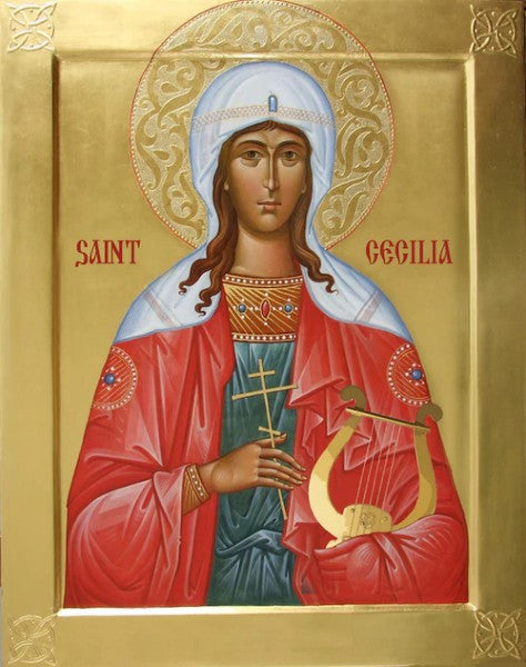 Orthodox Icon Saint Cecilia of Rome