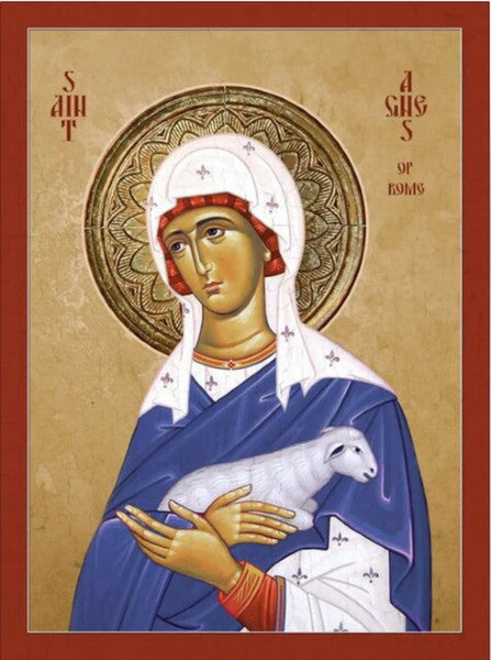 Orthodox Icon Saint Agnes of Rome
