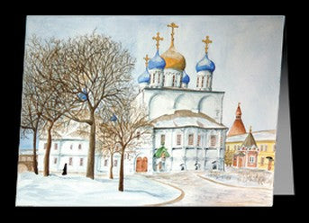Novospassky Monastery Christmas Cards - 10 cards with envelopes