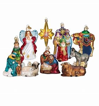 Nativity Christmas Ornament Collection - Hand Crafted by Old World Christmas with keepsake box