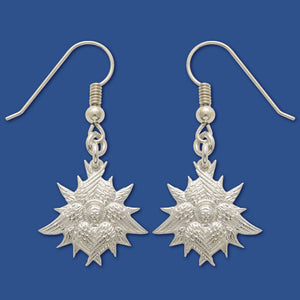Russian Angelic Seraph Earrings - Handcrafted Sterling Silver Earrings