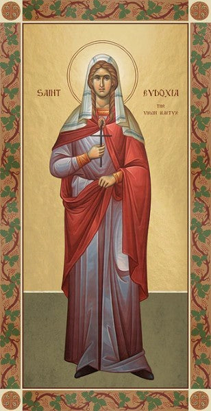 Orthodox Icon Saint Eudoxia the Virgin Martyr