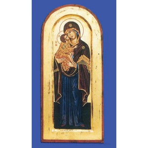 Orthodox Icons Theotokos Lady of Vladimir - Mother of God - Hand Painted Icon - Arched