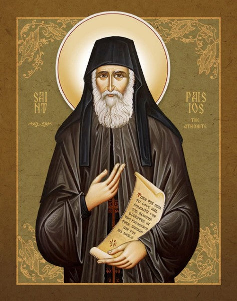 Orthodox Icon Saint Paisios the Athonite