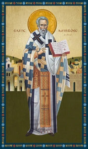 Orthodox Icon Saint Ambrose of Milan
