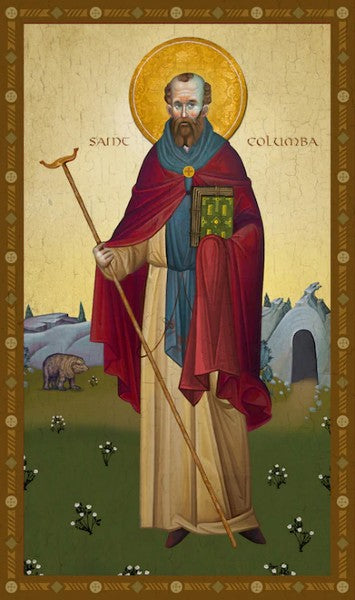 Orthodox Icon Saint Columba