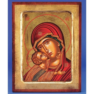Orthodox Icons Theotokos Glikofilousa (Sweet Kissing) - Mother of God - Hand Painted Icon