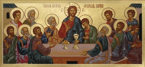 Orthodox Icons of Jesus Christ Mystical Supper
