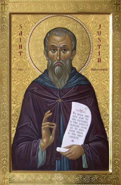 Orthodox Icon Saint Justin Martyr the Philosopher