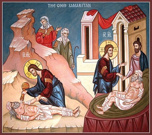 Orthodox Icons of Jesus Christ Parable of the Good Samaritan