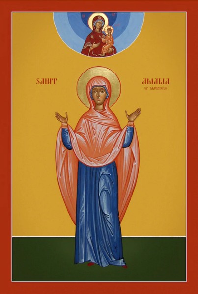 Orthodox Icon Saint Amalia of Maubeuge