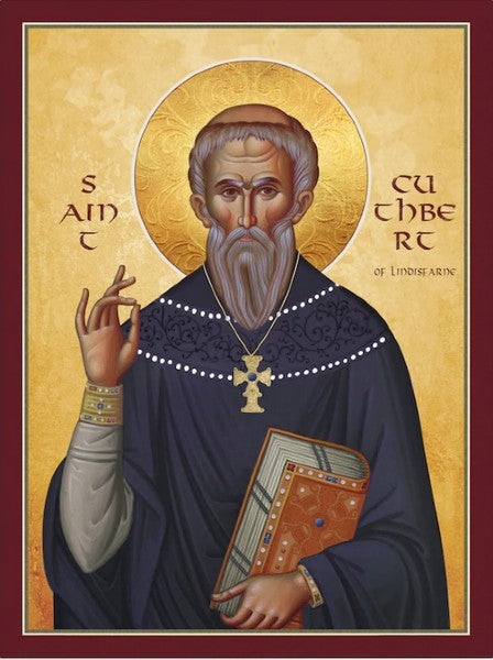 Orthodox Icon Saint Cuthbert of Lindisfarne