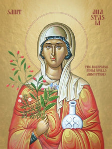 Orthodox Icon Saint Anastasia - Deliverer from spells and potions