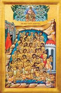 Orthodox Icon The Forty Holy Martyrs