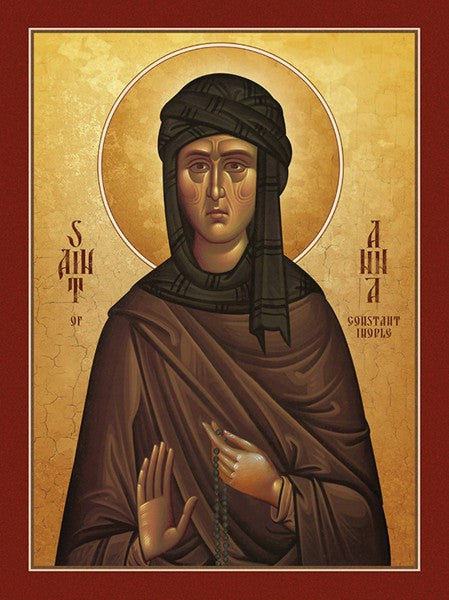Orthodox Icon Saint Anna of Constantinople