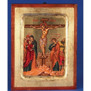 Orthodox Icons Jesus Christ - The Crucifixion - Hand Painted Icon