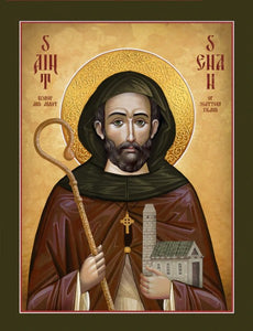 Orthodox Icon Saint Senan of Scattery Island