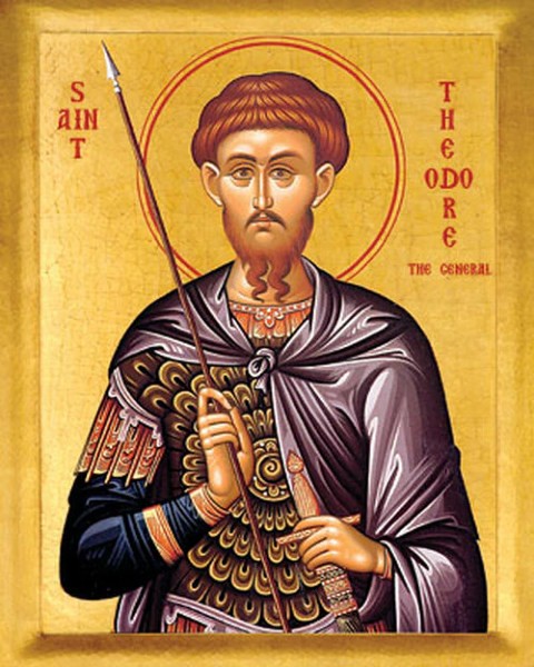 Orthodox Icon Saint Theodore Tyron