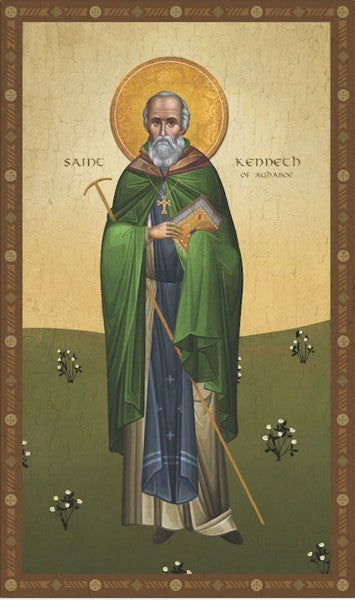 Orthodox Icon Saint Kenneth of Aghaboe