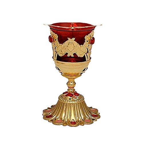Six Wing Seraphim Standing Vigil Lamp Red Glass - Ordination and Clergy Gifts