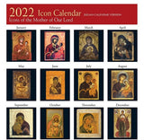 2022 Icon Calendar: Icons of the Mother of Our Lord (Julian version, old calendar)