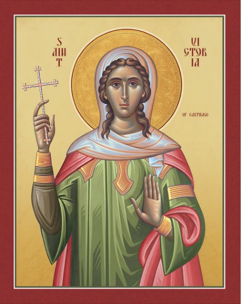 Orthodox Icon Saint Victoria of Carthage