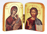 Orthodox Icons Diptych: Jesus Christ and Mother of God Orthodox Bookstore Greek Icon