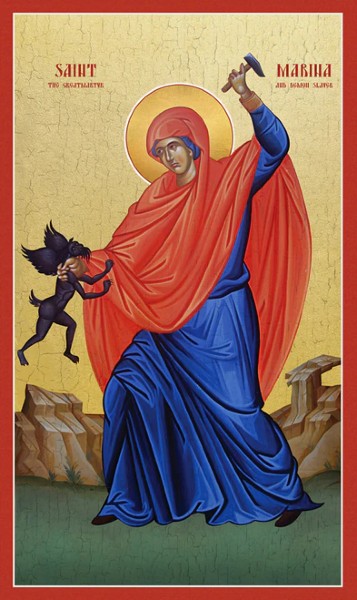 Orthodox Icon Saint Marina the Demon-slayer
