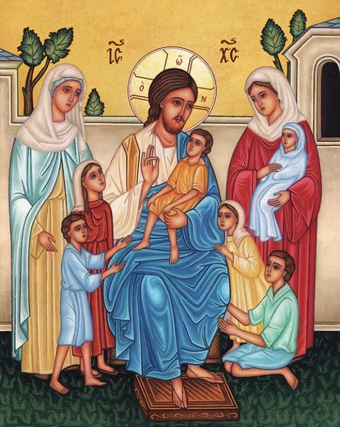 Orthodox Icons Jesus Christ Blessing the Little Children
