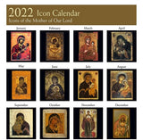2022 Icon Calendar: Icons of the Mother of Our Lord - Gregorian or "new" calendar edition