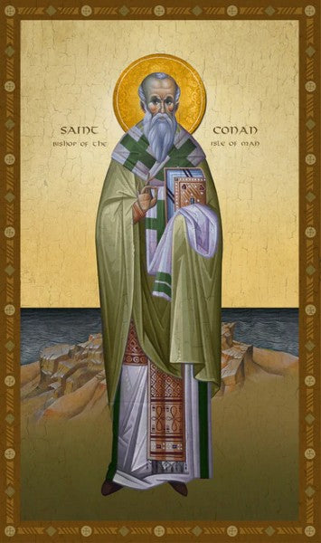 Orthodox Icon Saint Conan of the Isle of Man