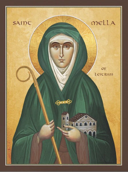 Orthodox Icon Saint Mella of Leitrim
