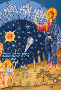 Orthodox Icons of Jesus Christ Creation of the Sun, Moon and Stars
