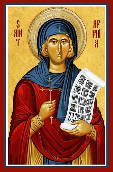 Orthodox Icon Saint Apphia of the 70