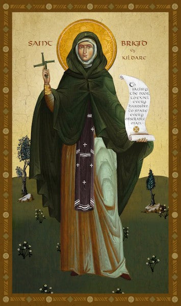 Orthodox Icon Saint Brigid of Kildare