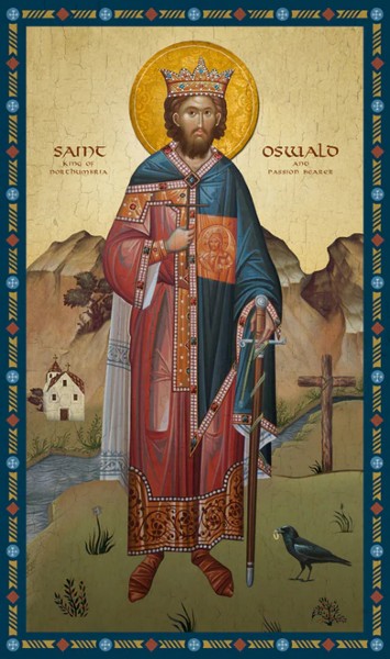 Orthodox Icon Saint Oswald of Northumbria