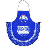 Blue Fabric Matryoshka Apron - Christmas or Easter Pascha Gift