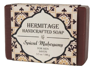 Spiced Mahogany Bar Soap - Handcrafted Olive Oil Castile for Men - Monastery Craft