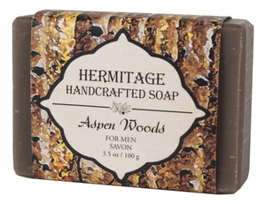 Aspen Woods Bar Soap - Handcrafted Olive Oil Castile for Men - Monastery Craft Orthodox Bookstore