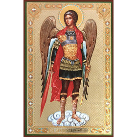 Orthodox Icons Saint Michael the Archangel - Sofrino Extra Large Size Russian Silk Icon