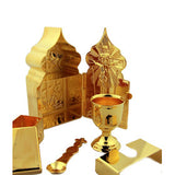 Gold Plated Travel Tabernacle - Ordination and Clergy Gift - Liturgical Item